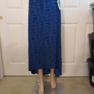 NWT - Apt. 9 blue & black maxi skirt - sz PS